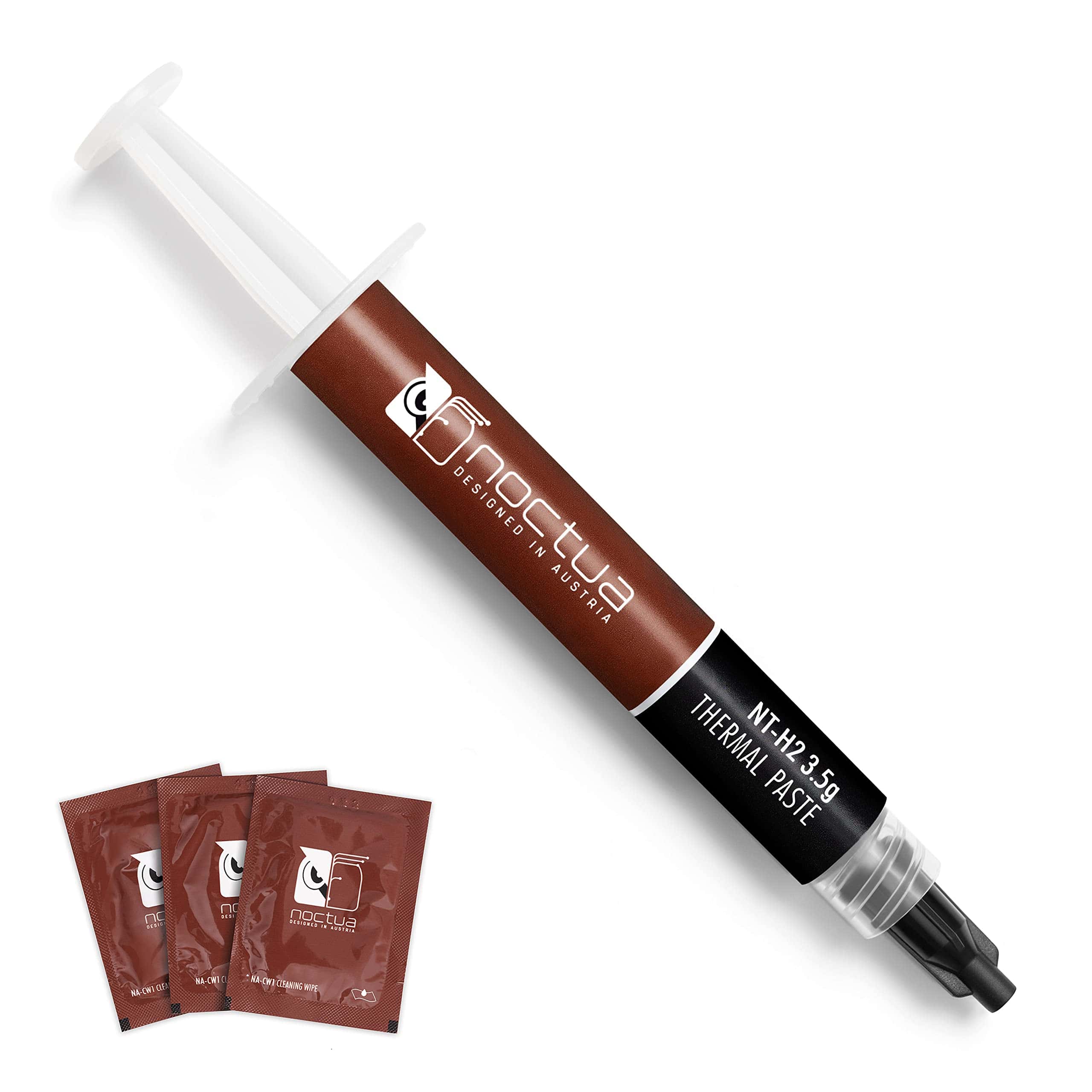 Amazon.com: Noctua NT-H2 3.5g, Thermal Computer Paste incl. 3 Cleaning Wipes (3.5g) : Electronics