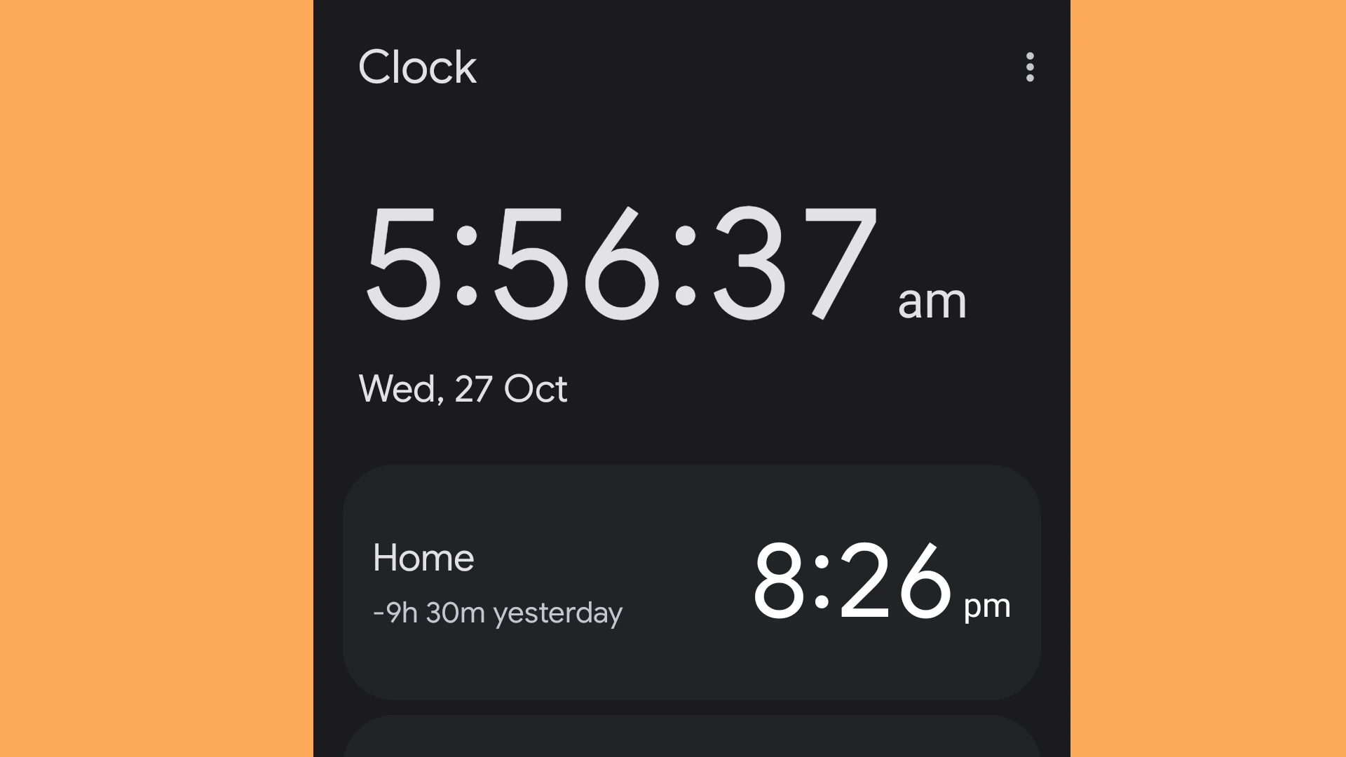 Android Clock App