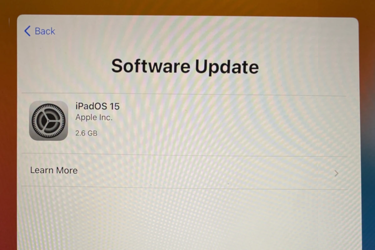iPad Software Update