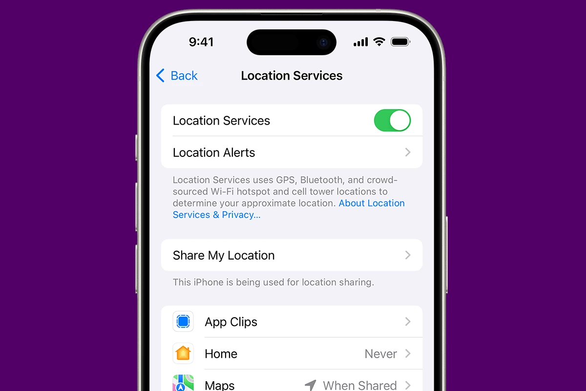 iPhone Location Services