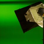 black and gray studio light