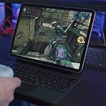 black tablet computer with keyboard