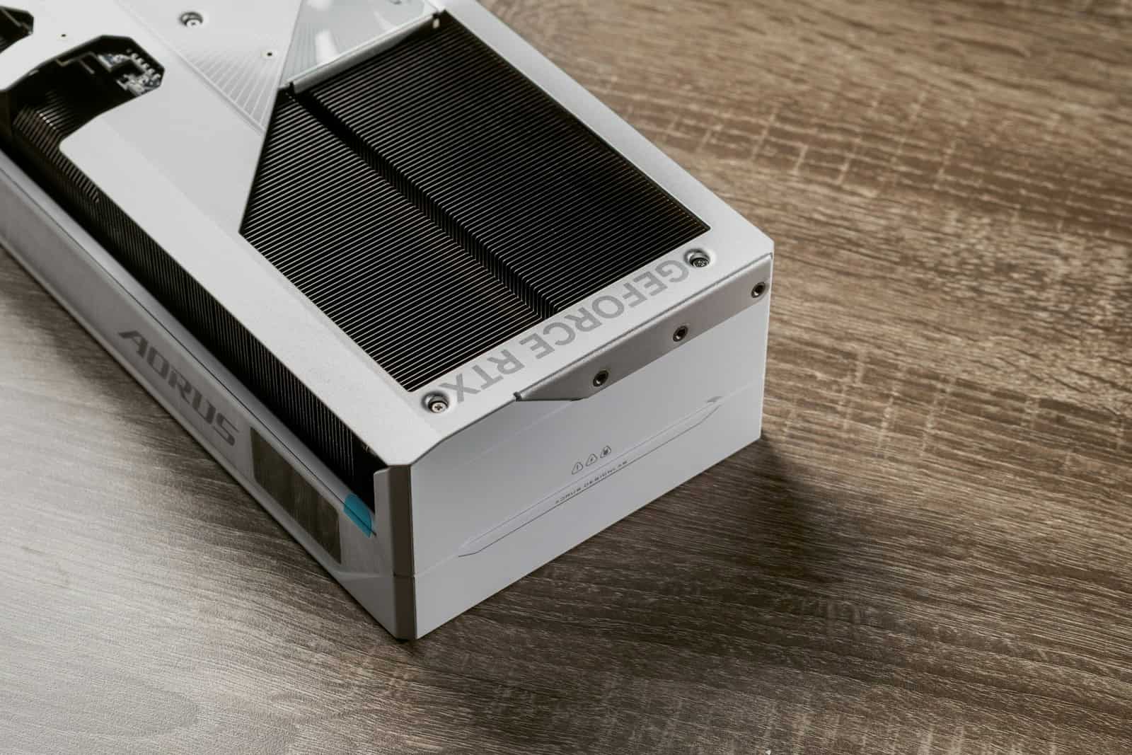 A geforce rtx graphics card box is shown.