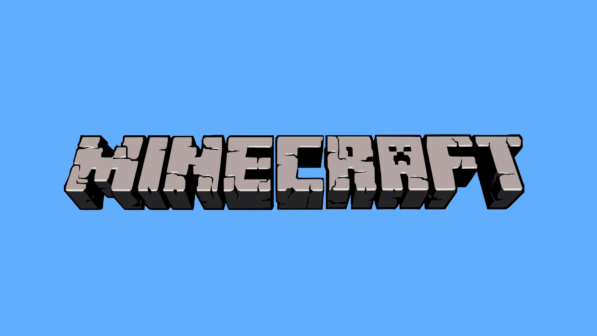 Minecraft Logo Blue