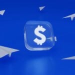 a computer screen with a blue background