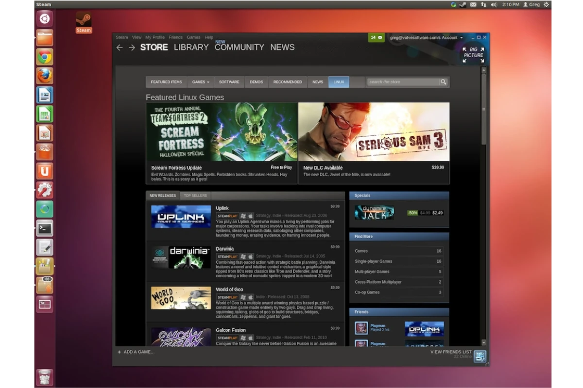 Steam For Linux