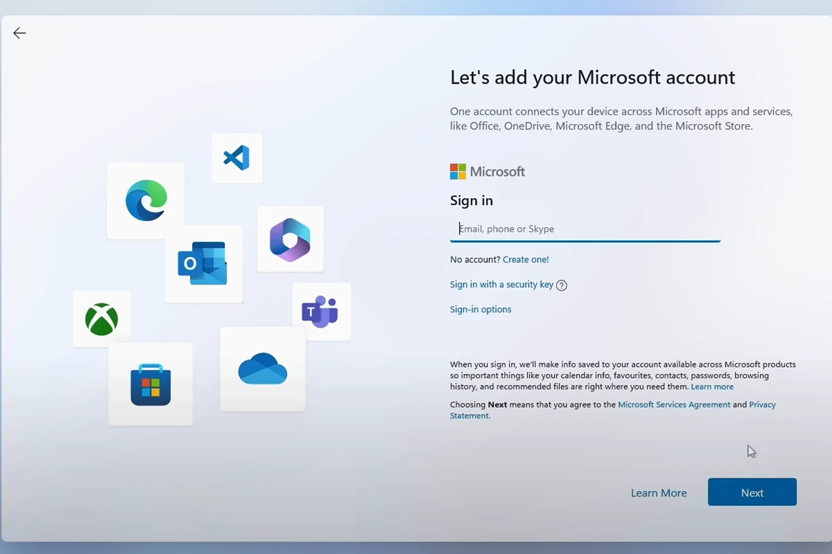 Windows 11 Account Setup