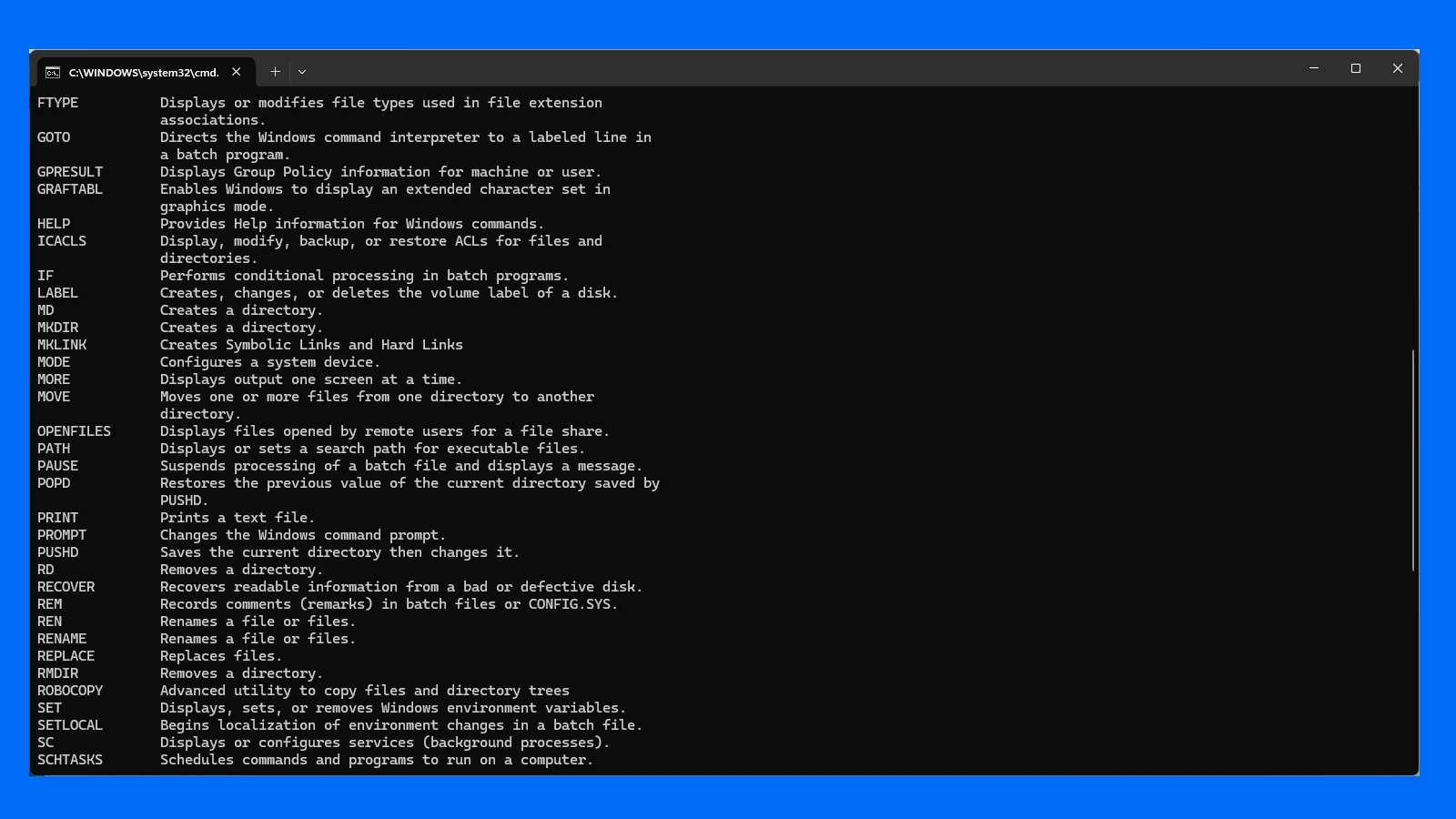 Windows Command Prompt