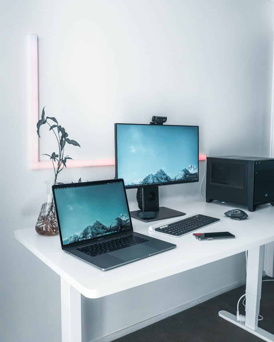 laptop and desktop